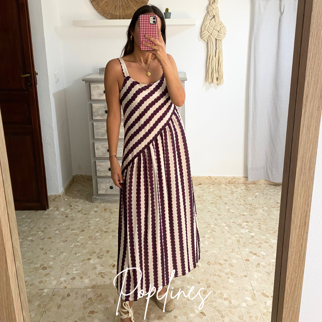 Vestido Paula malva