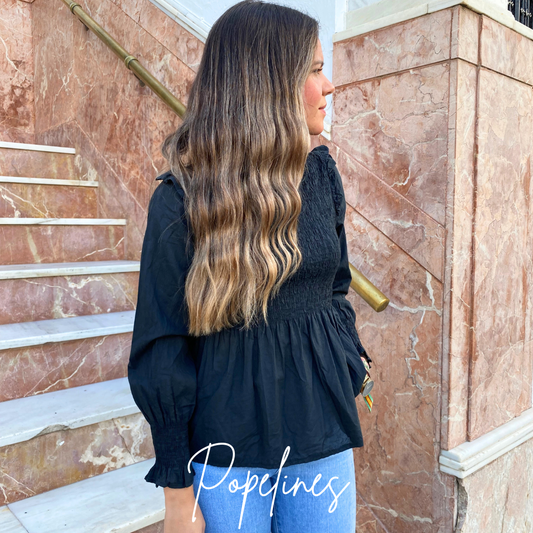 Blusa Claudia negra