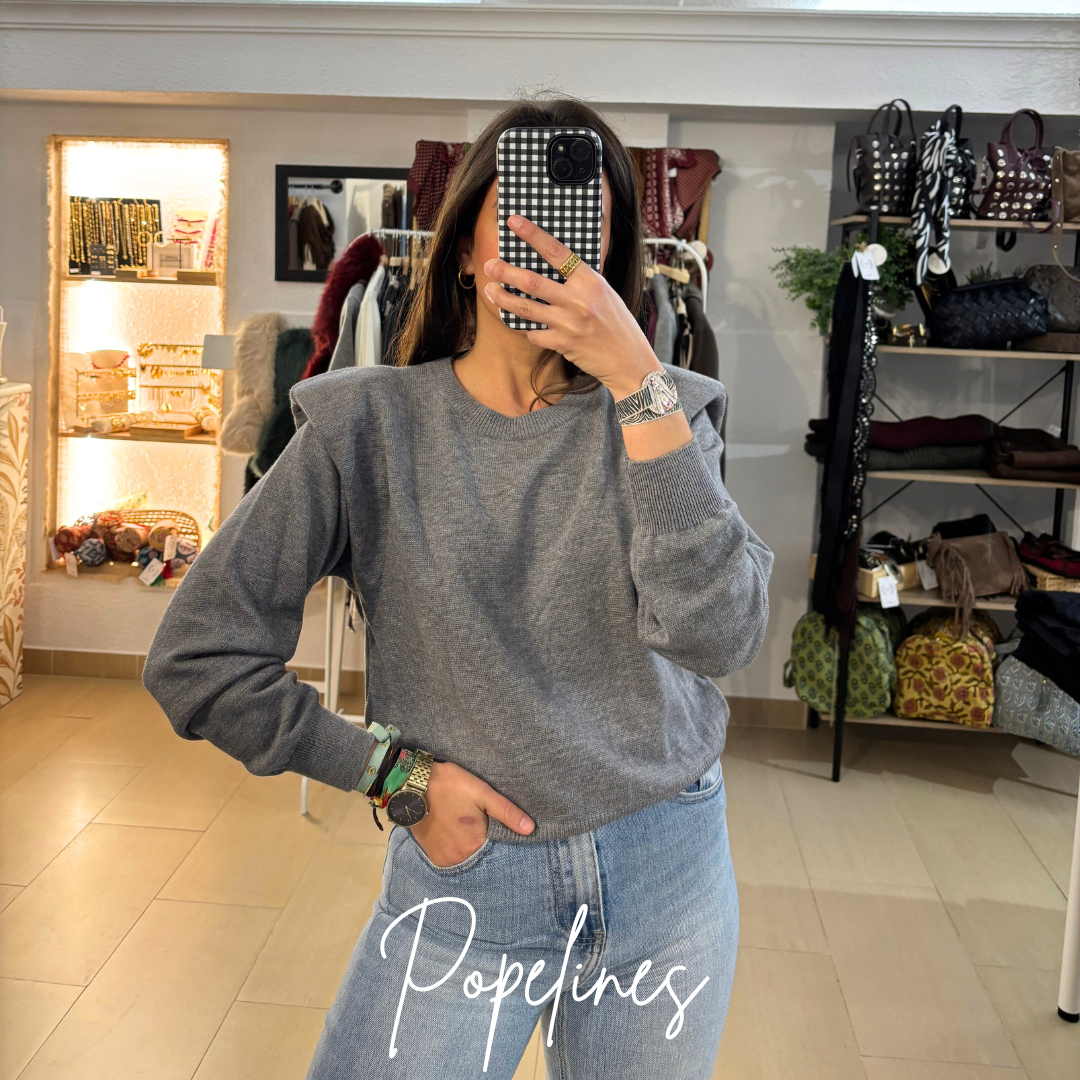 Jersey hombrera gris