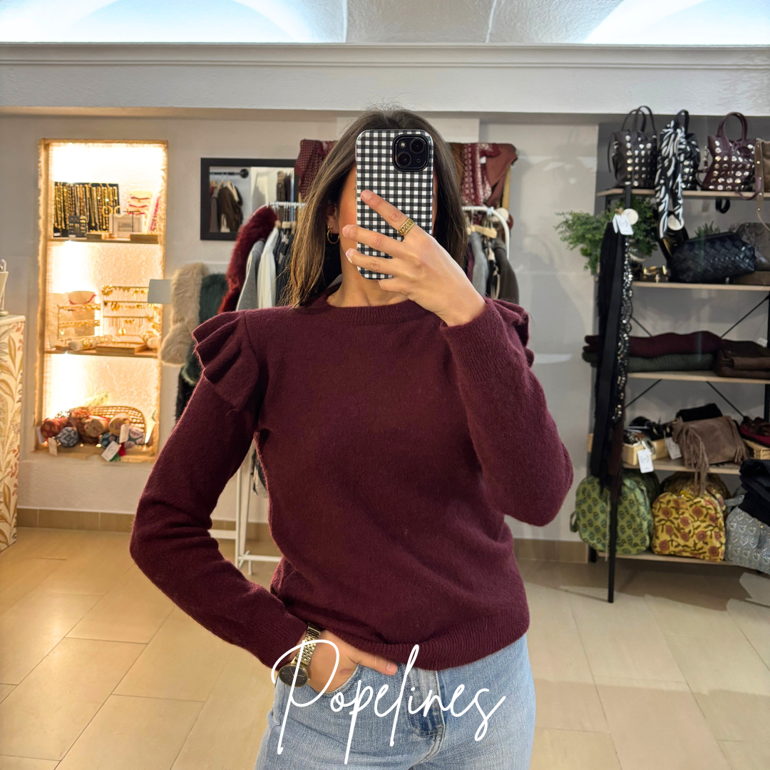 Jersey detalle volante vino