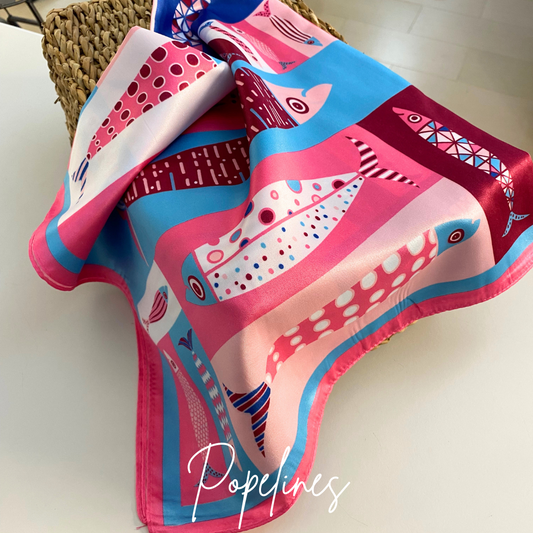 Pañuelo Zahara rosa.