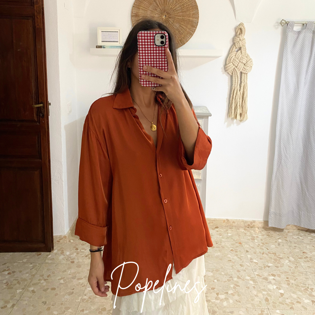 Camisa satinada caldera