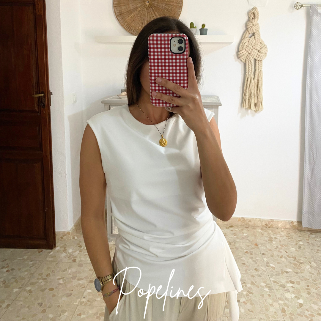 Top Laura blanco