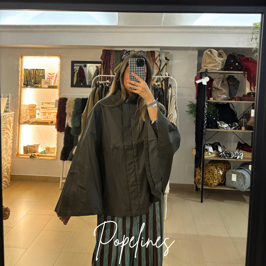 Poncho encerado verde