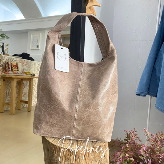 Bolso A Coruña beige.