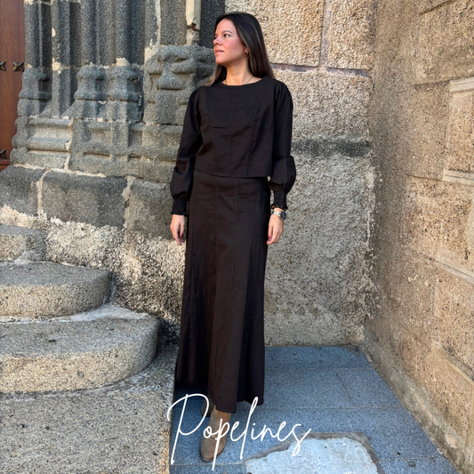 Blusa Catama chocolate