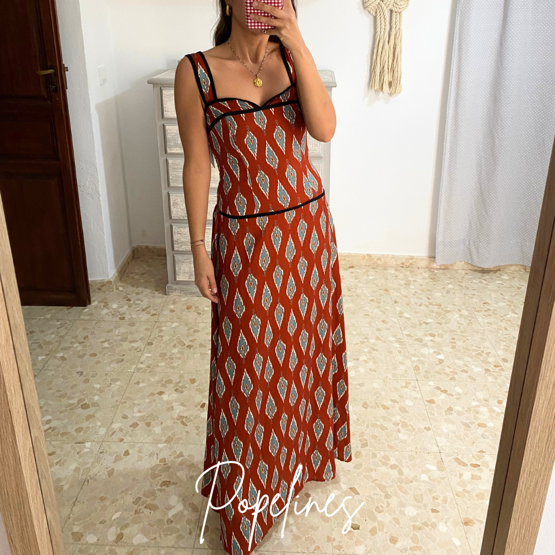 Vestido vivo teja
