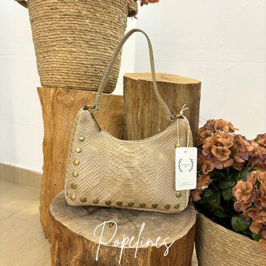 Bolso Sara beige.