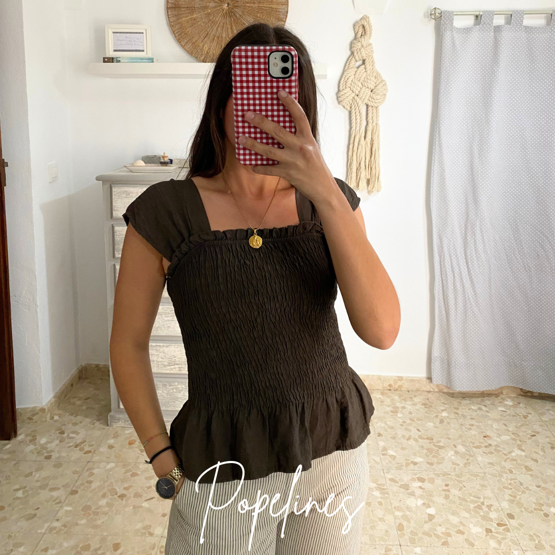 Blusa Inés chocolate