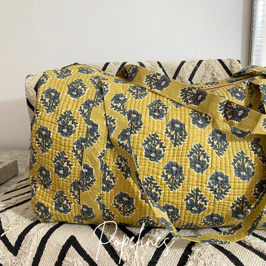 Bolso de viaje estampado lima