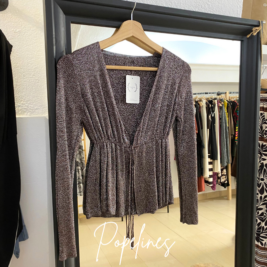 Top brillo chocolate