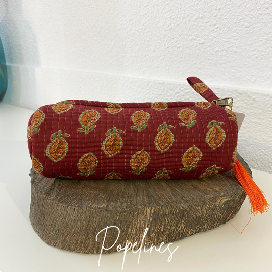 Estuche pequeño granate