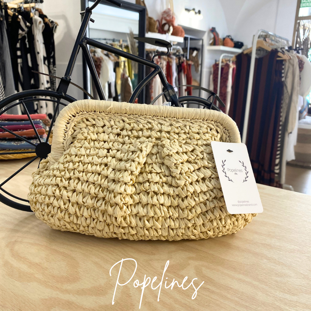 Bolso Rafia beige