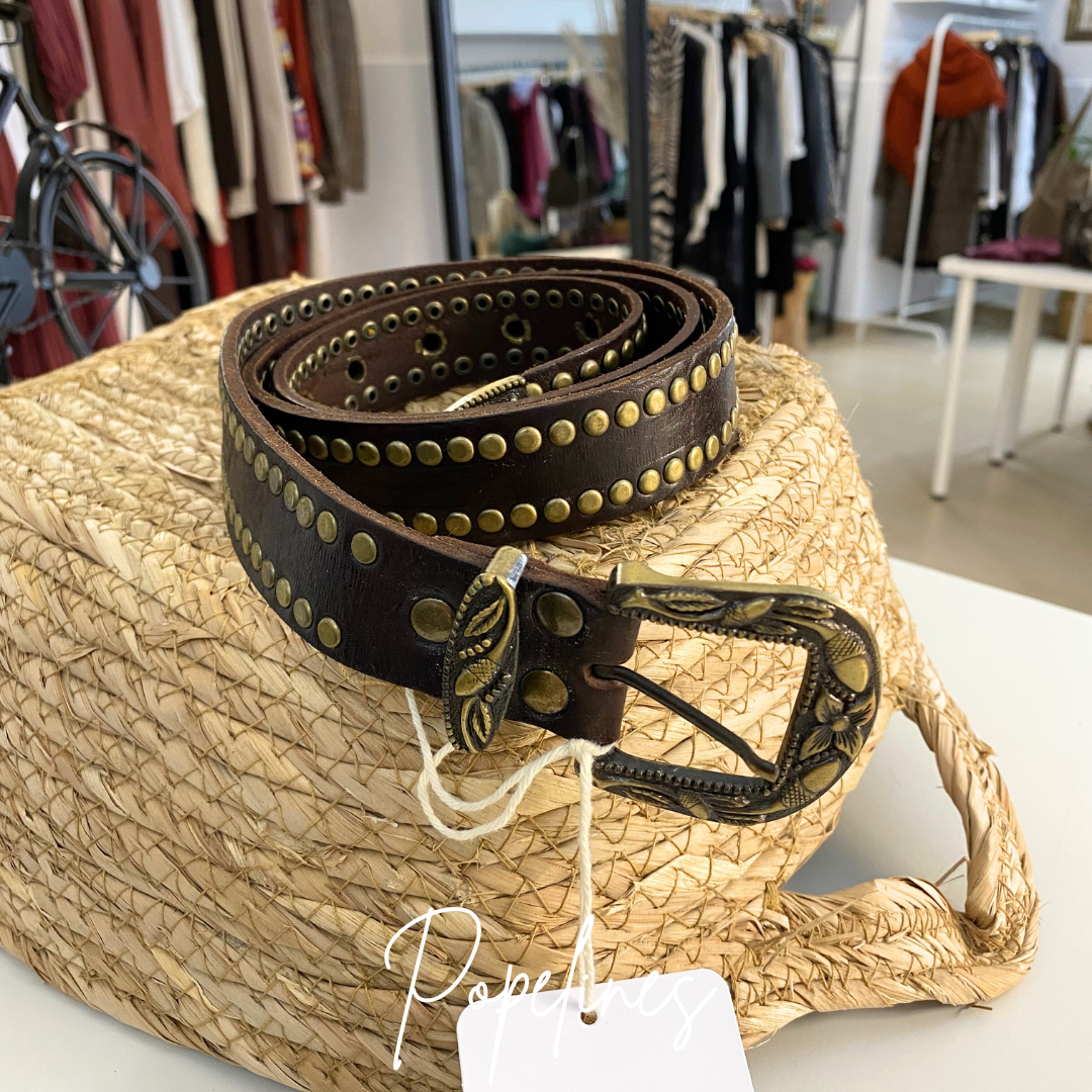 Cinturón Mapuche doble tachuela