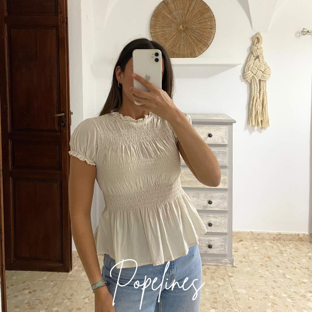 Blusa frunces cruda