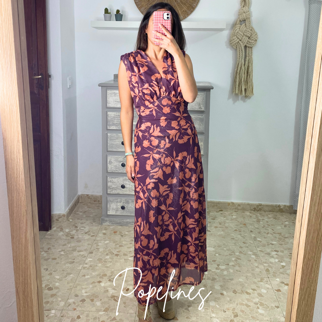 Vestido Alejandra malva