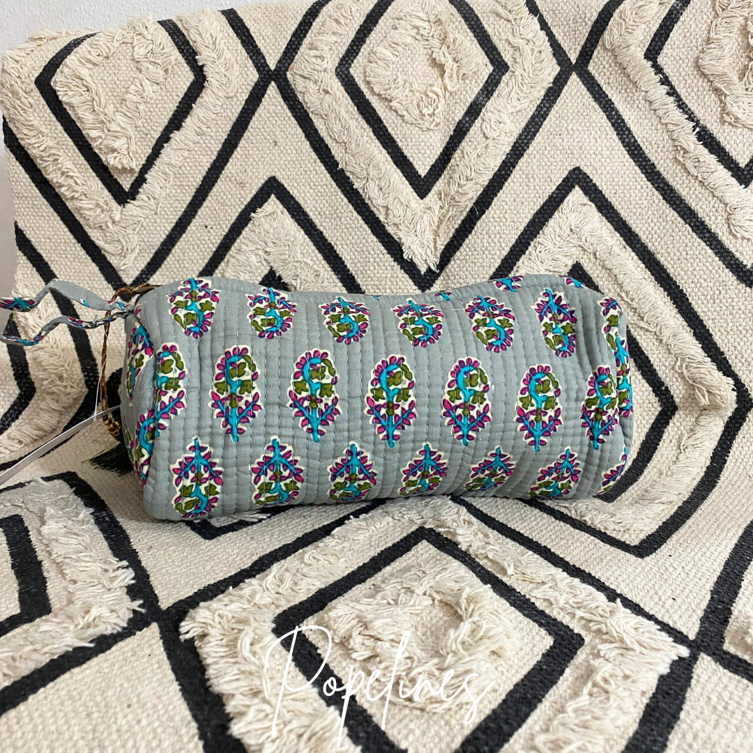 Estuche grande verde agua