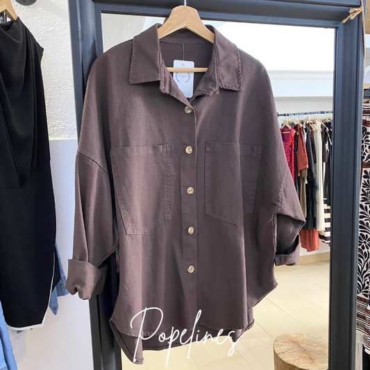 Sobrecamisa chocolate