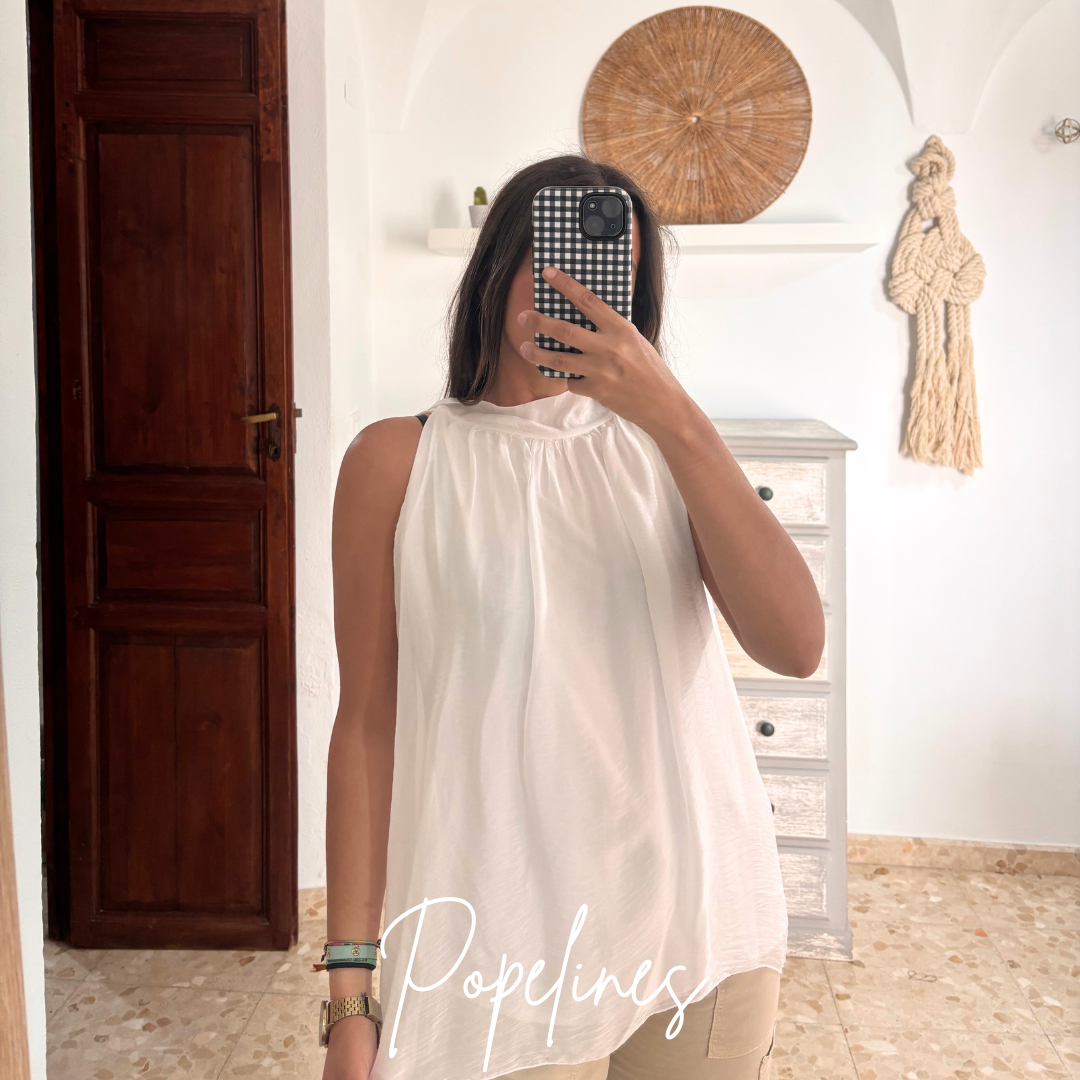 Blusa Maorí blanca
