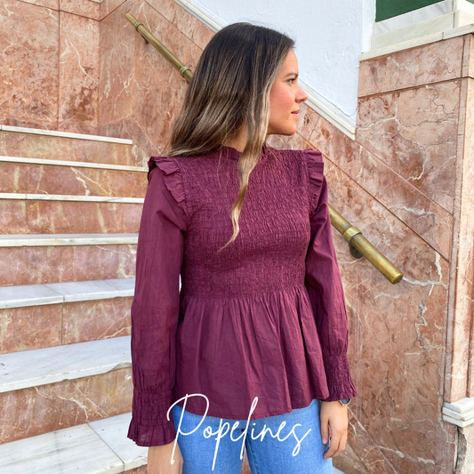 Blusa Claudia vino