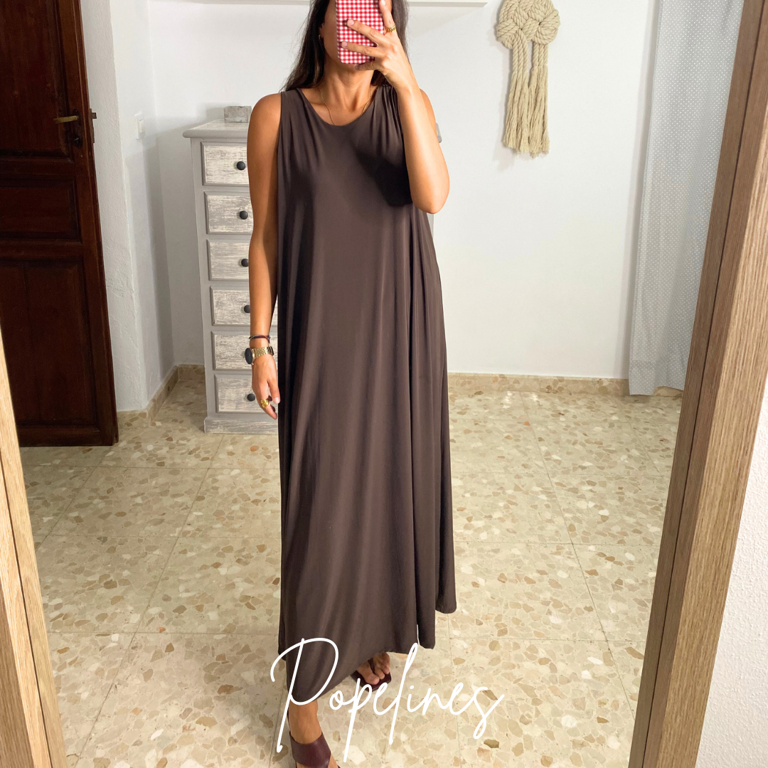 Vestido basic chocolate