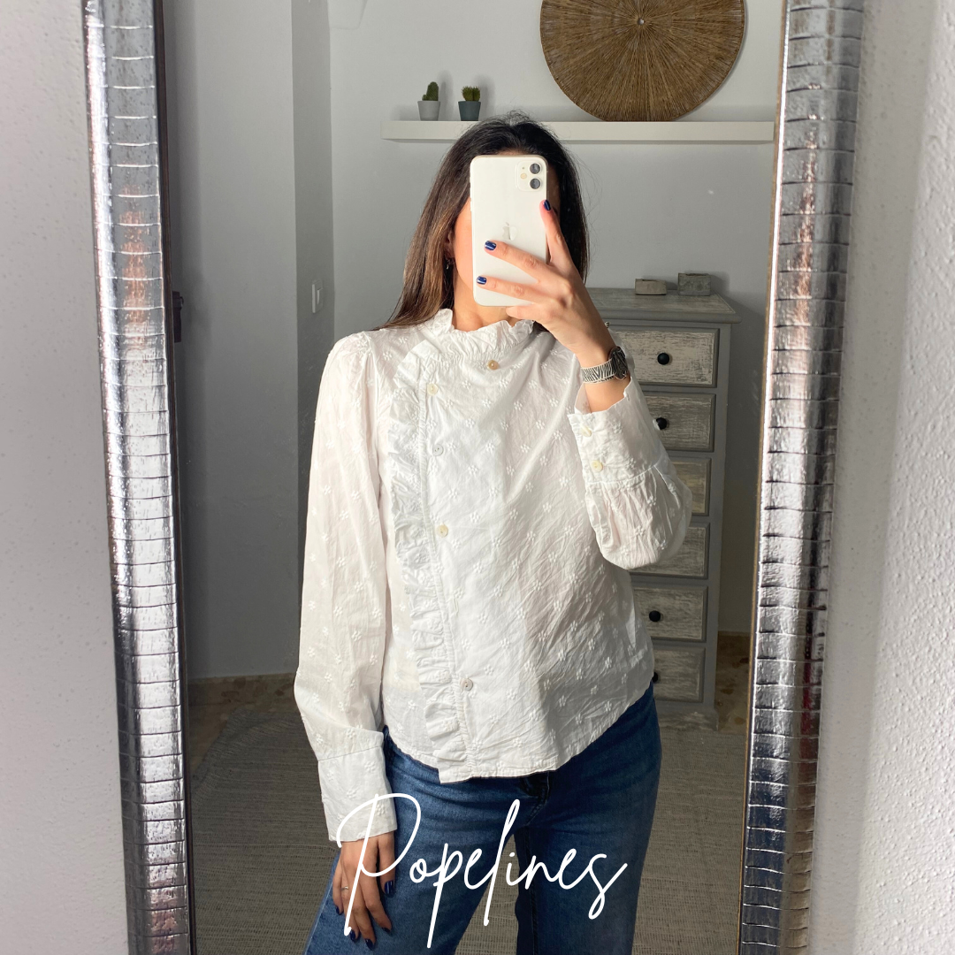 Blusa bordada blanca