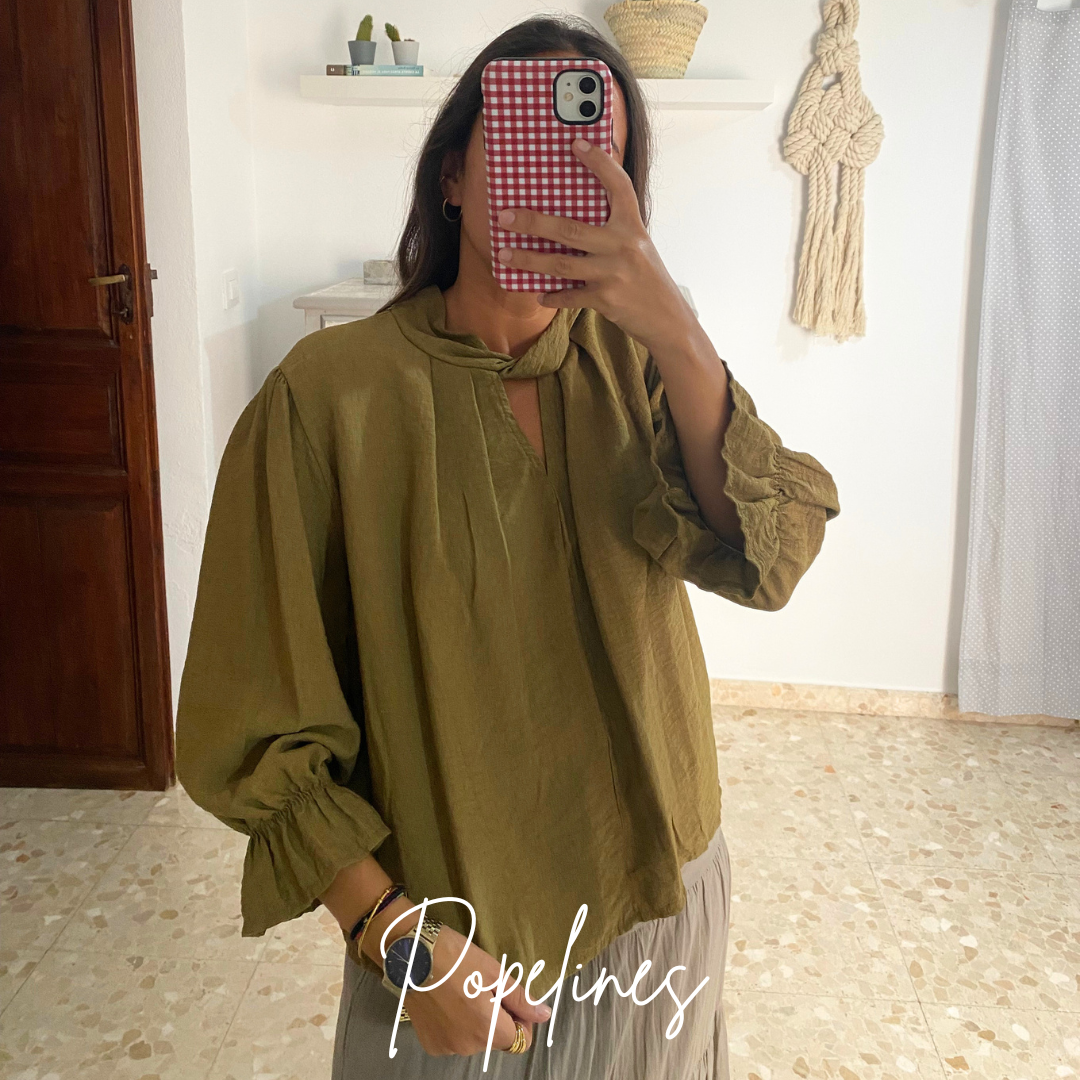 Blusa Carmen ocre
