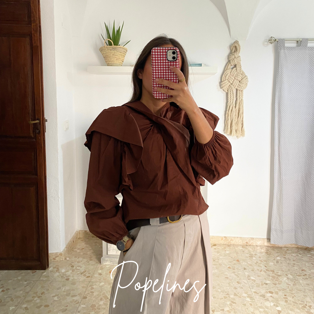 Blusa cruce teja