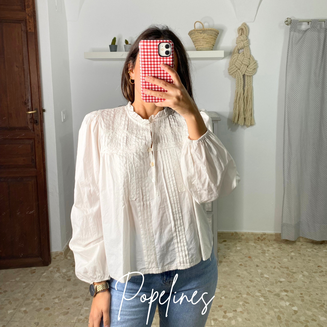 Blusa jaretas beige