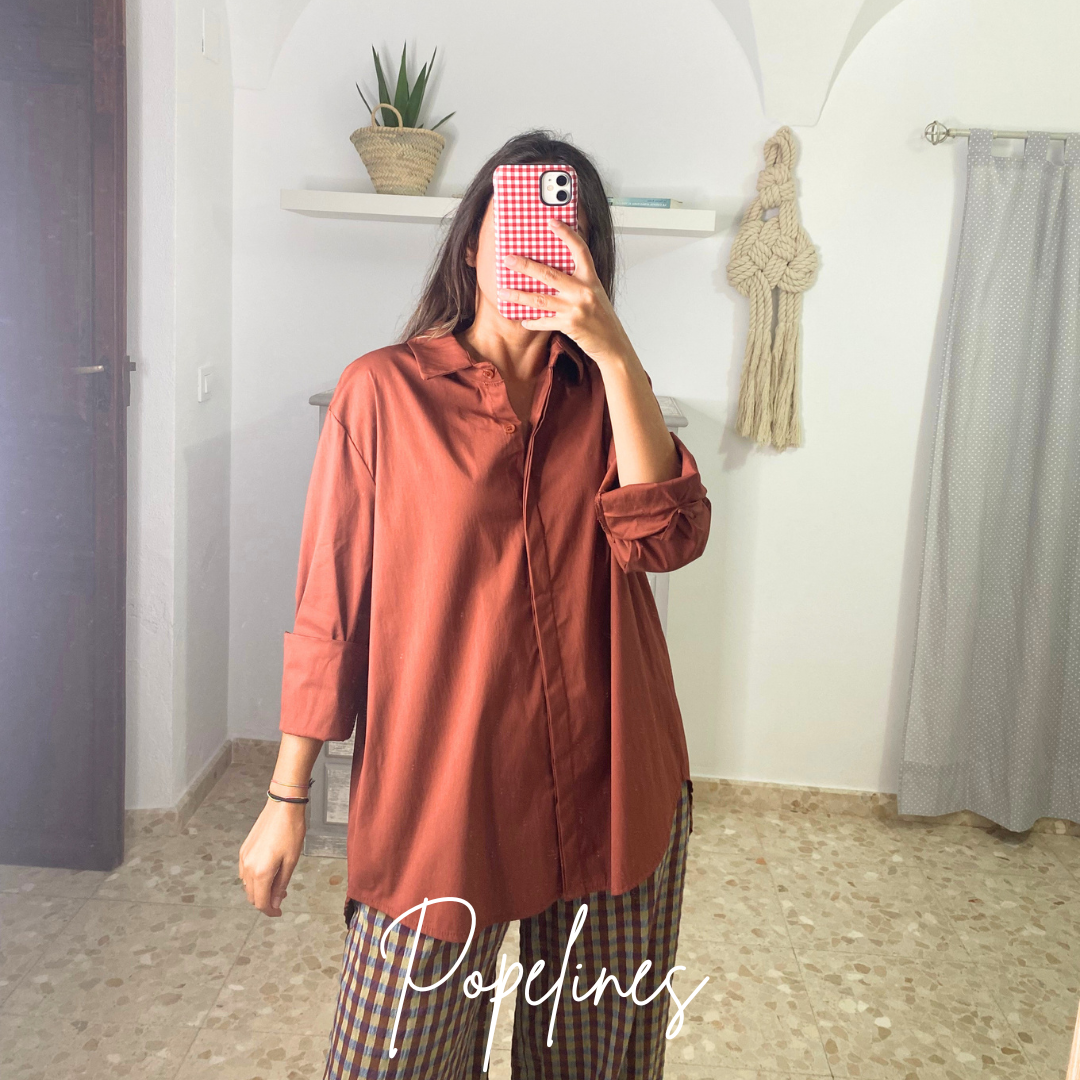 Camisa lisa teja