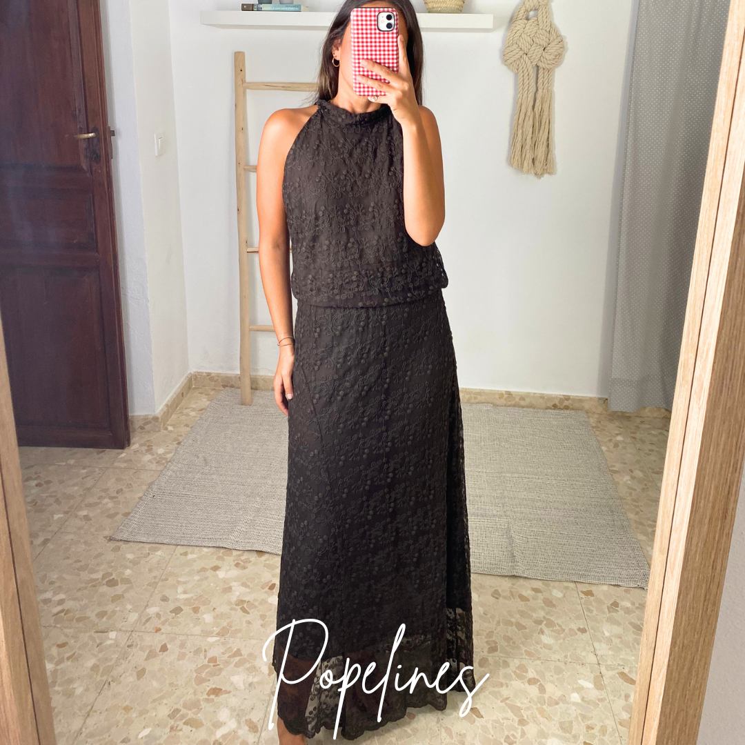 Conjunto Inés chocolate