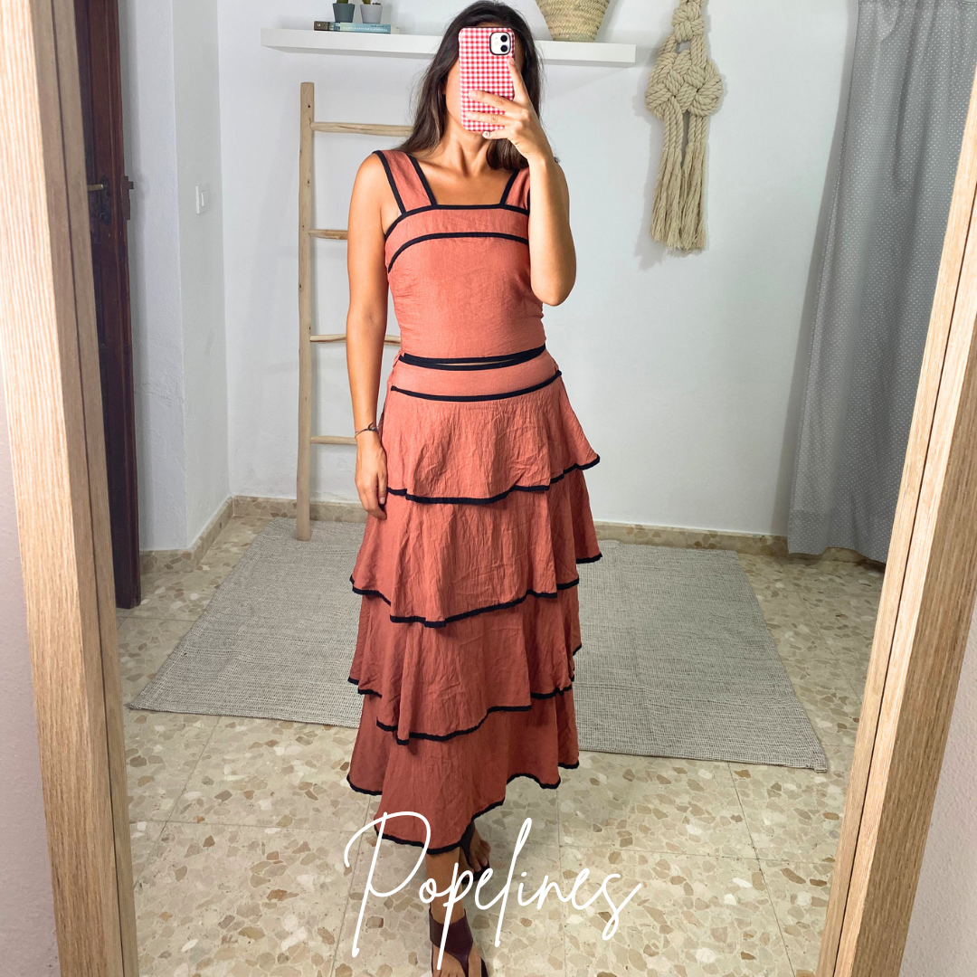Conjunto Lola teja