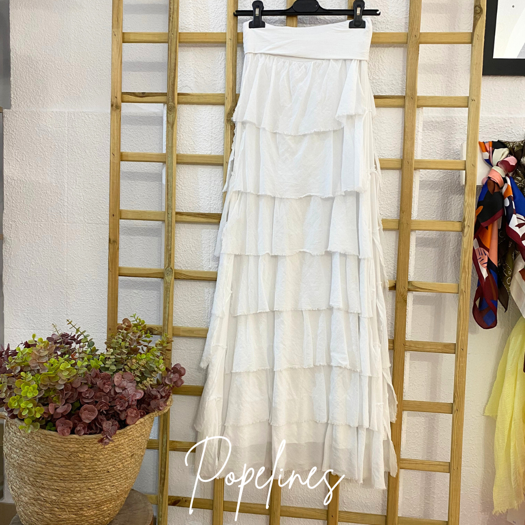 Falda/Vestido Kenza blanco