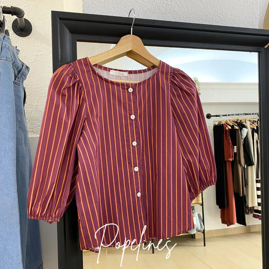 Blusa Iris raya naranja