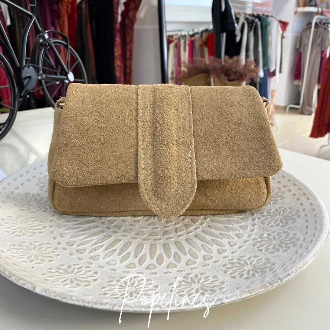 Bolso mini beige