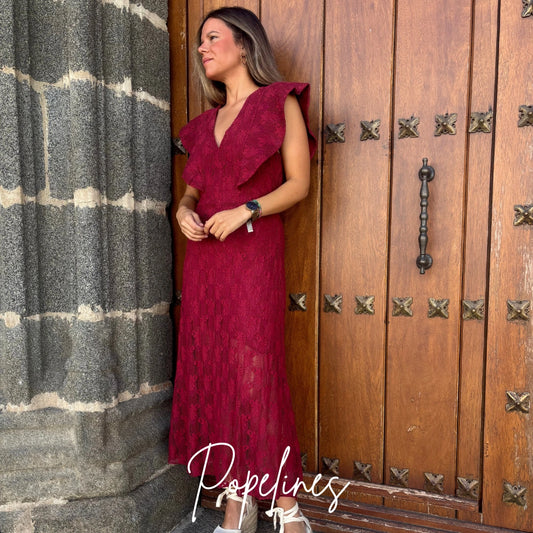 Vestido brocado caldera