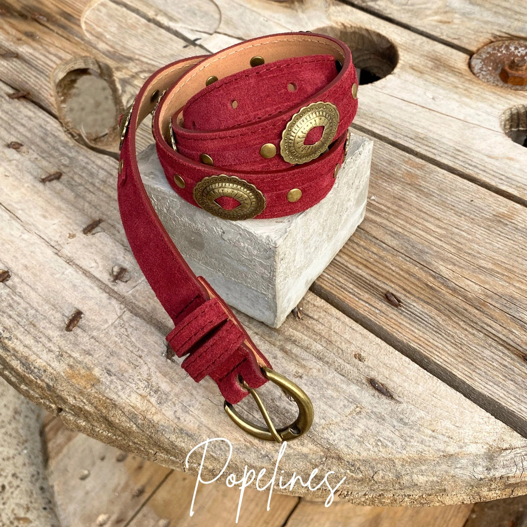 Cinturón Zulu burdeos