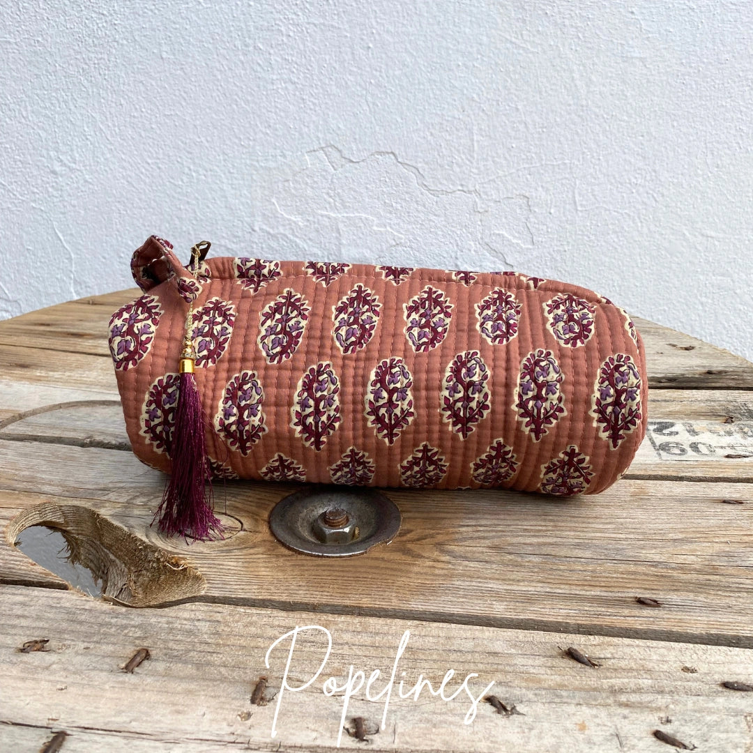 Estuche grande rosa palo