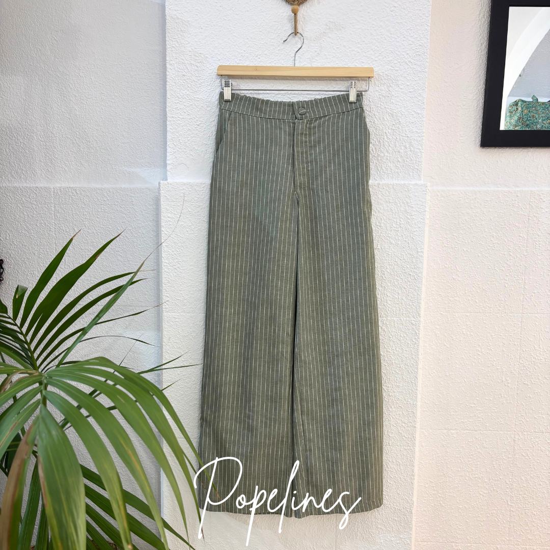 Pantalón listas verde