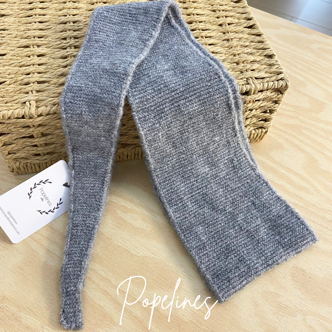 Pañuelo lana gris