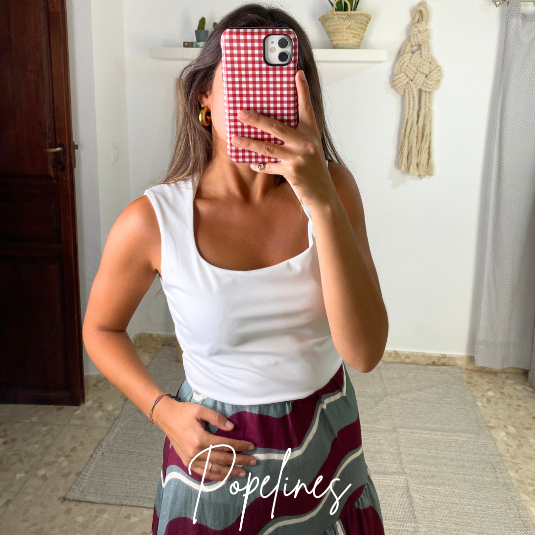 Top basic blanco