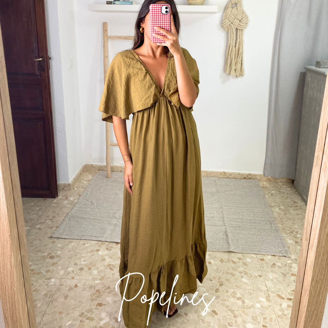 Vestido Sicilia ocre