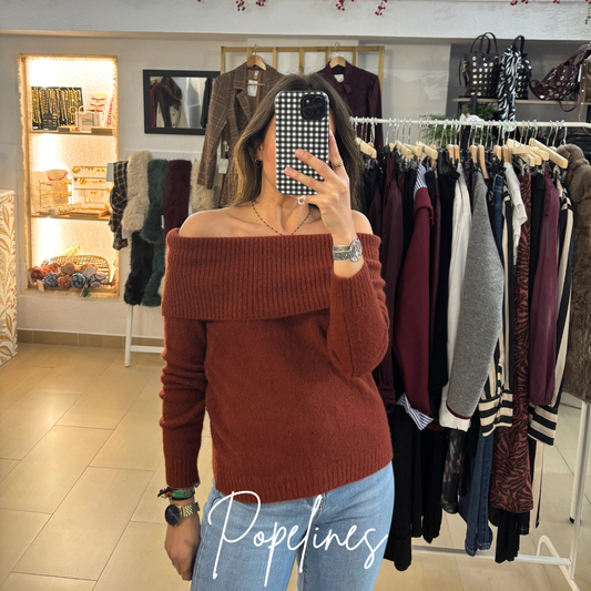 Jersey hombros descubiertos caldera