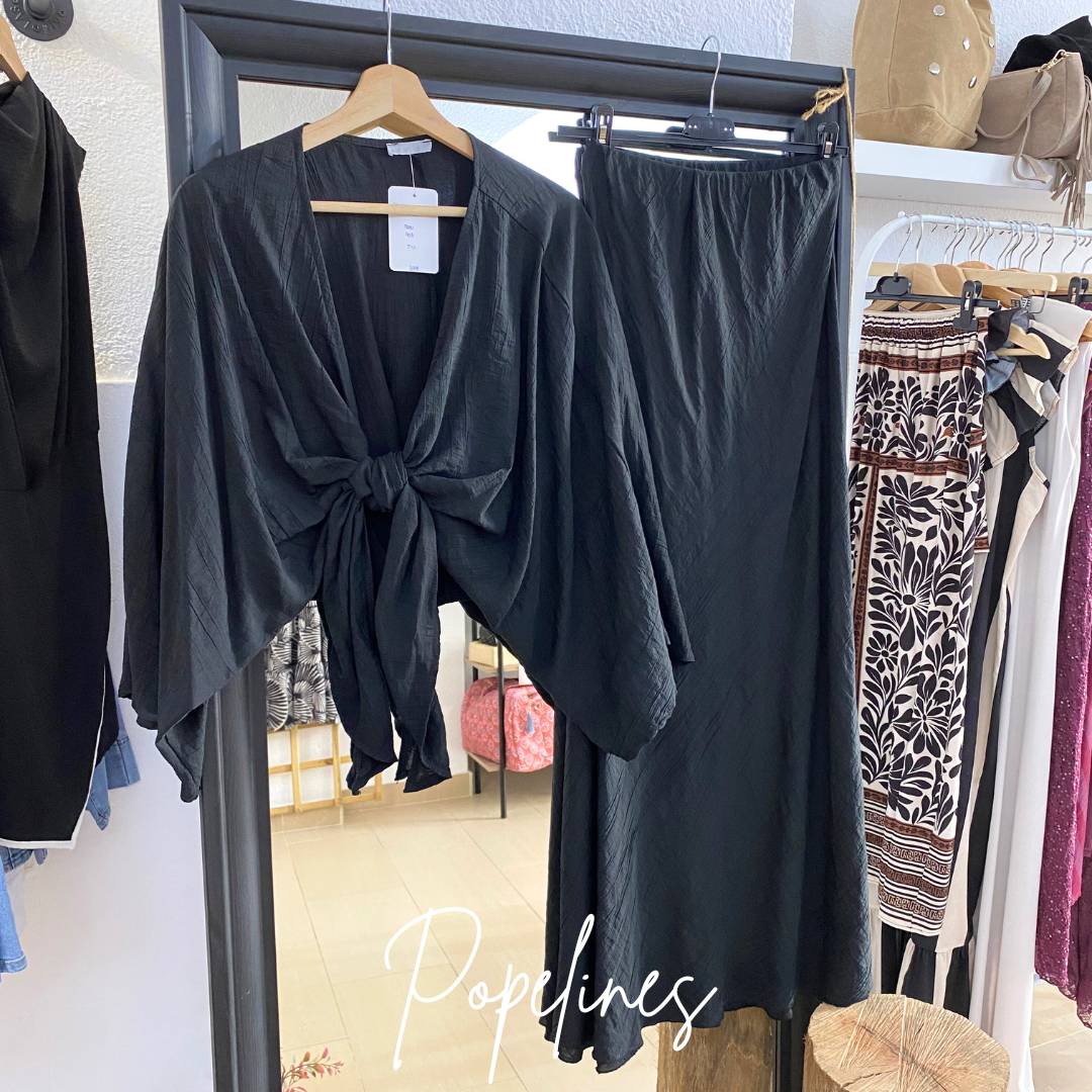 Conjunto Mina negro