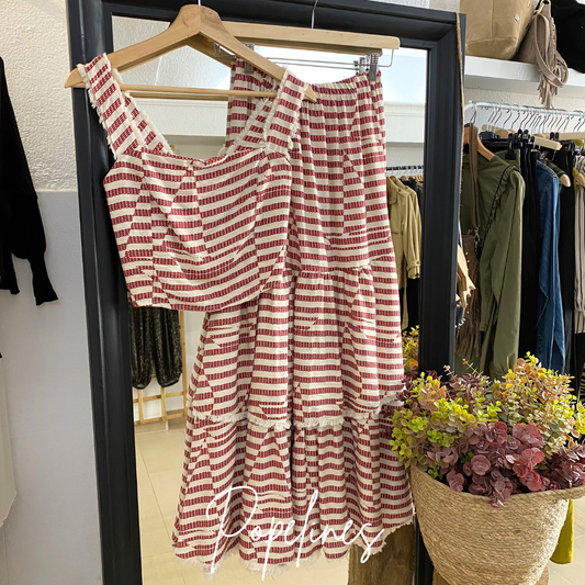 Conjunto listas rojo