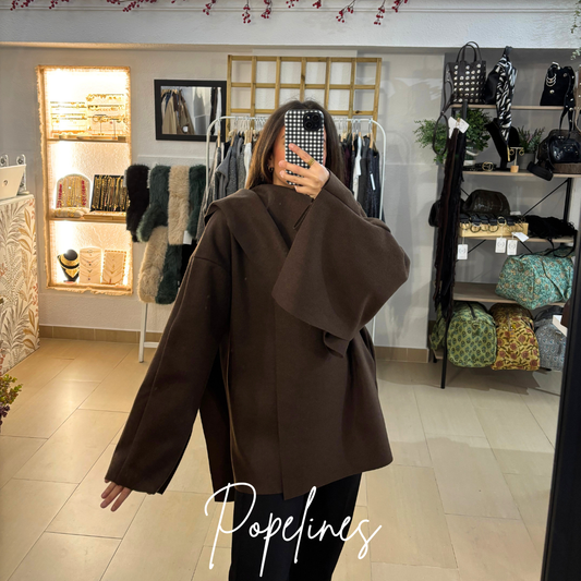 Capa pañuelo chocolate