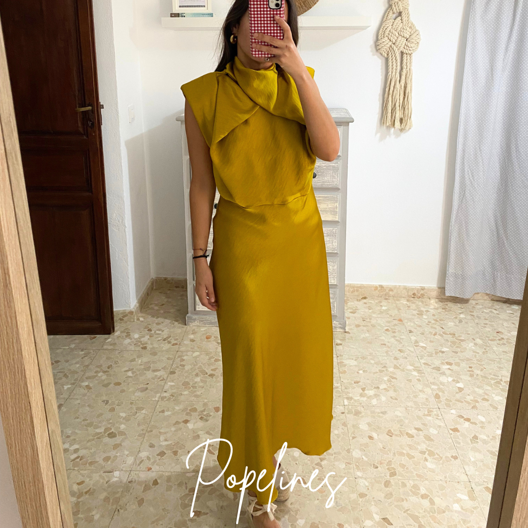 Vestido satinado lima
