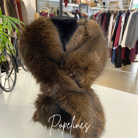 Cuello pelo mezcla chocolate