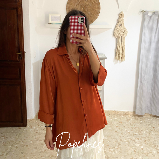 Camisa satinada caldera