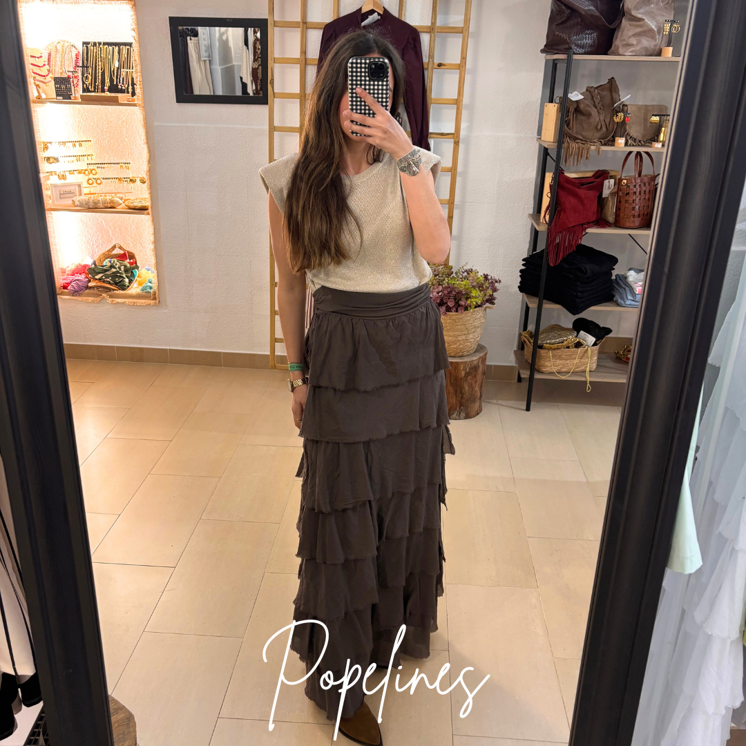 Falda/ vestido kenza chocolate